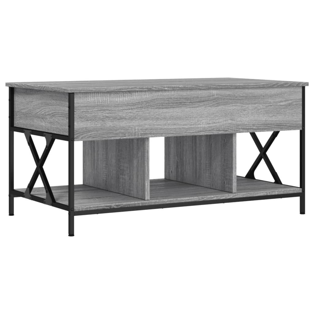 vidaXL Konferenčný stolík sivý Sonoma 100x55x50 cm materiál Obrázok produktu 
