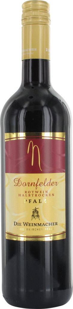 Niederkirchener Dornfelder Rotwein Halbtrocken aus Deutschland 750ml