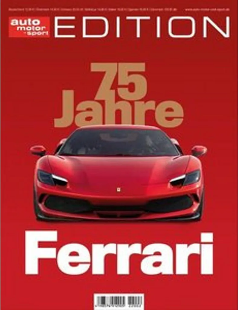 Livre Ferrari 75 ans Edition Spéciale - Photos et Archives Inédites