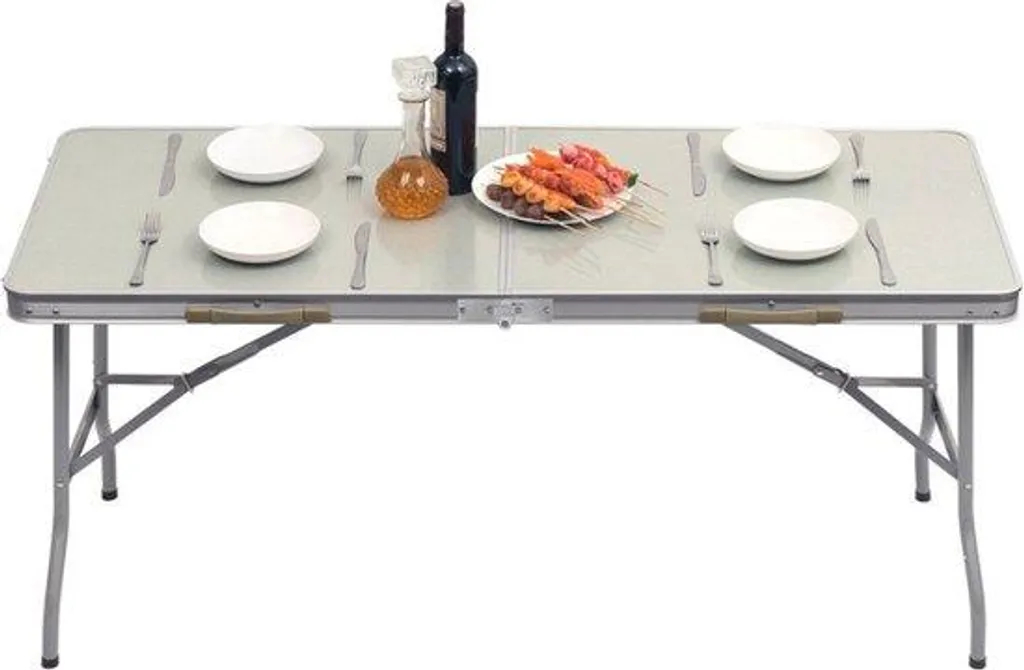 Table de pique-nique stable et pliable 4 pers, finit les sols irréguliers