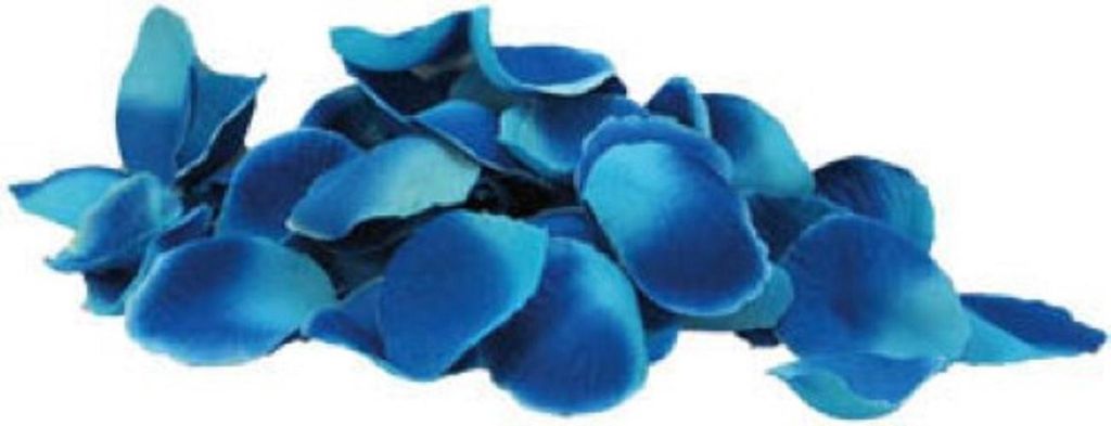Rosenblätter aus Textil ca. 50 St. Rosen Blütenblätter Blau