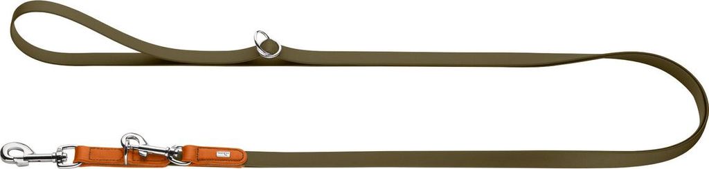 Hunter Stufenlos verstellbare Führleine Wolmar khaki/orange