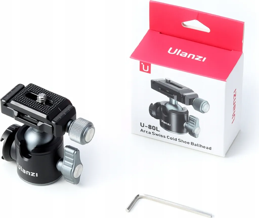 Rotule pour Vlogging Ulanzi U-80L avec Support Micro et Arca Swiss 3D - 6