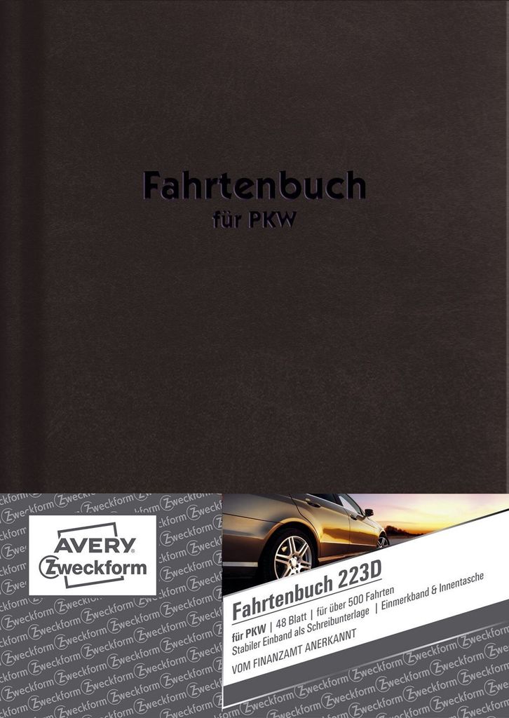 Avery Zweckform® 223D, reiskostenboekje - A5, voor Productafbeelding 