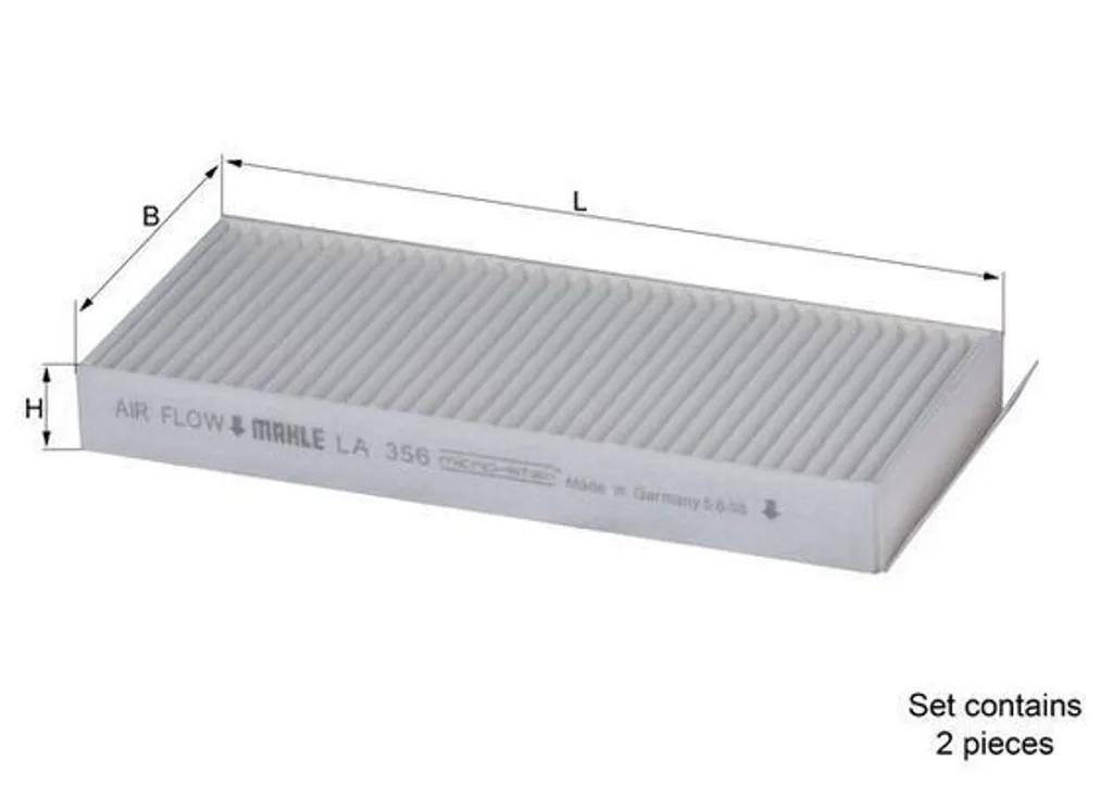 Filtre habitacle Mahle Kia Clarus Rio - Stop Pollen et Poussières