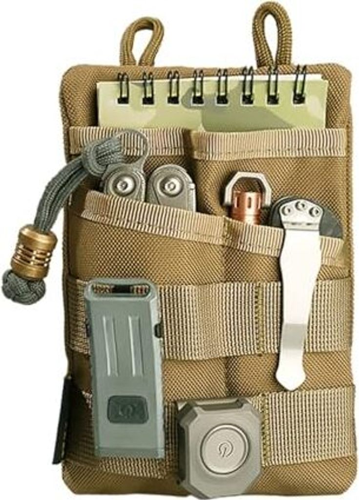 Ve3 Pocket Tool Organizer Männer, Nylon -Speicher -EDC -Geräte, organisierte Taschenlampe, Stift