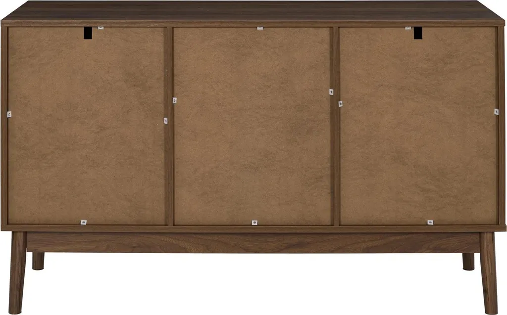 Commode 120cm avec Portes en Finition Bois Marron - Buffet Structurel - 11