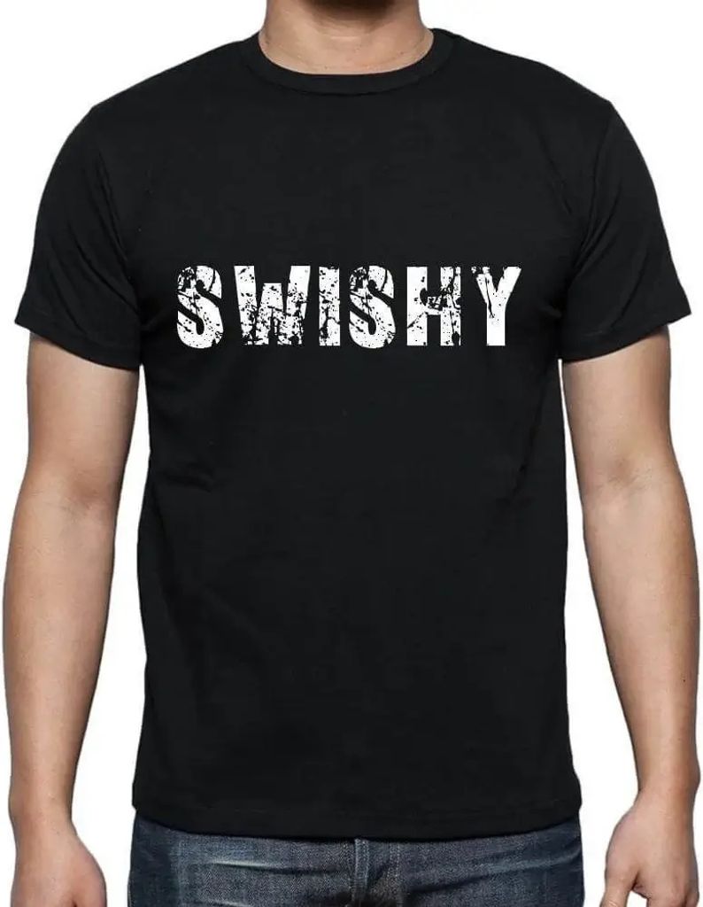 Herren Grafik T-Shirt Swishy Öko-Verantwortlich Vintage Jahrgang Kurzarm Lustige Druck Geburtstag Geschenk Mann