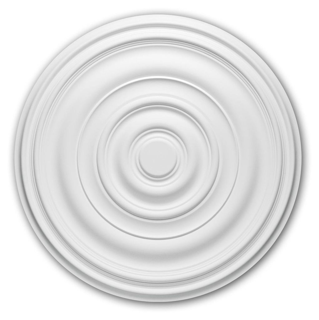 PROFHOME 156018 Rosette aus Polyurethan Deckenrosette Produktbild 