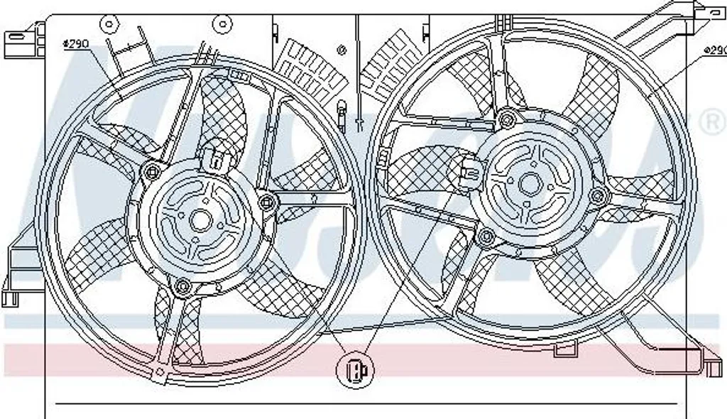 Ventilateur de radiateur Nissens 85578 pour éviter la surchauffe Croma