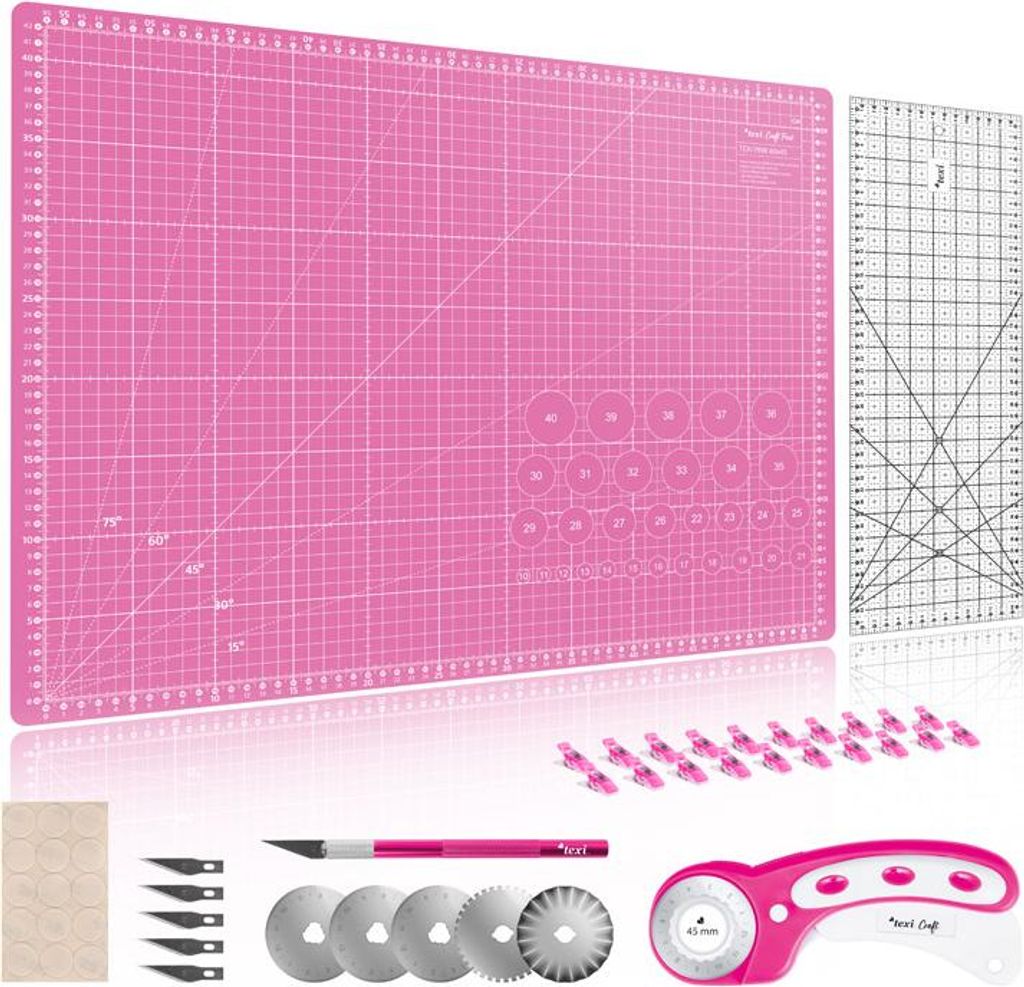 Texi Schneidematte 60 x 45 cm Pink