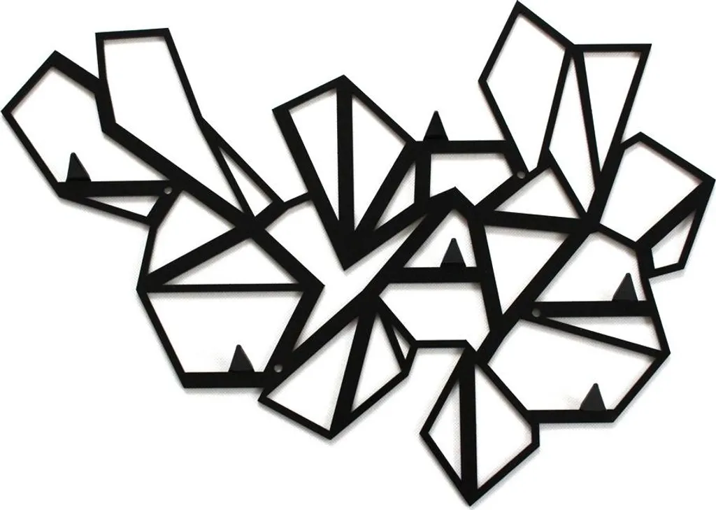 Accroche-mur Organitricks en métal pour stopper le désordre des manteaux