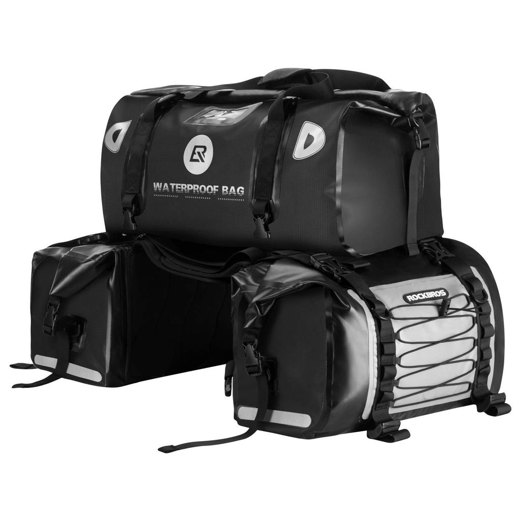 ROCKBROS Moto 62L Sacoches de porte-bagages+55L Rouleau à Image du produit 