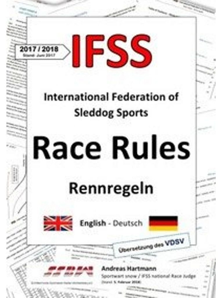 IFSS Race Rules - Rennregeln 2017/2018