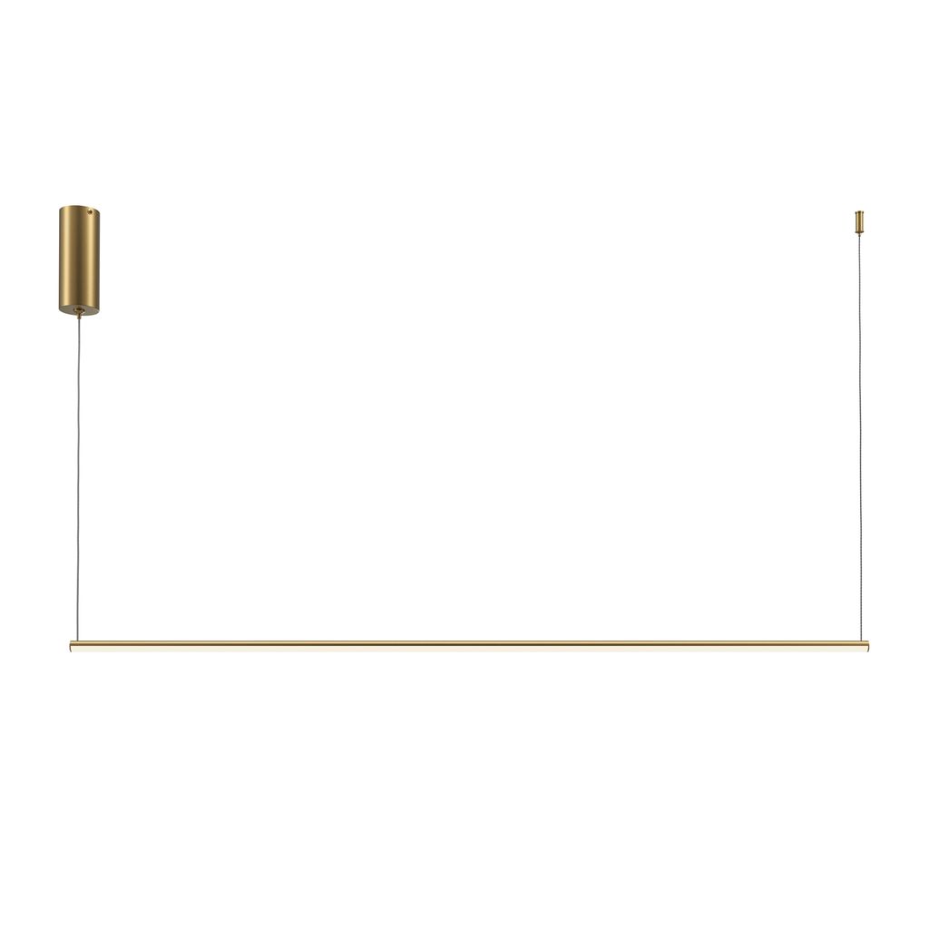 Maytoni Moderne Pendelleuchte Halo LED incl. in Messing aus Aluminium 16 W für Küche, Schlafzimmer, Wohnzimmer, Esszimmer, Lobby