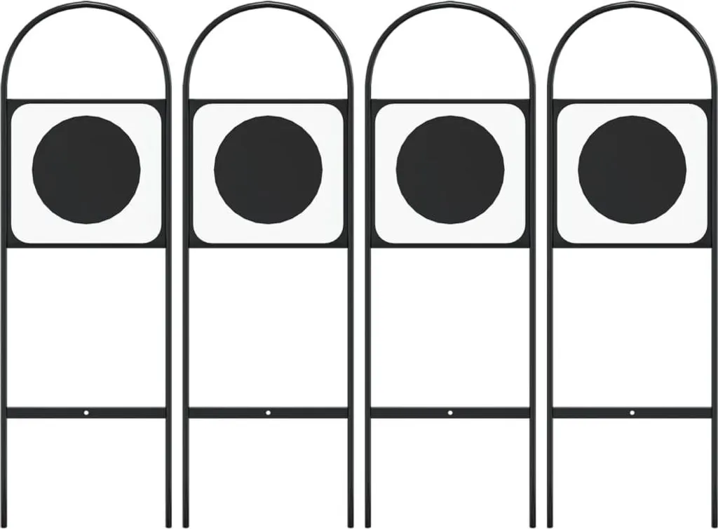 Balisage de carrière équestre, 4 marqueurs de dressage en acier pur