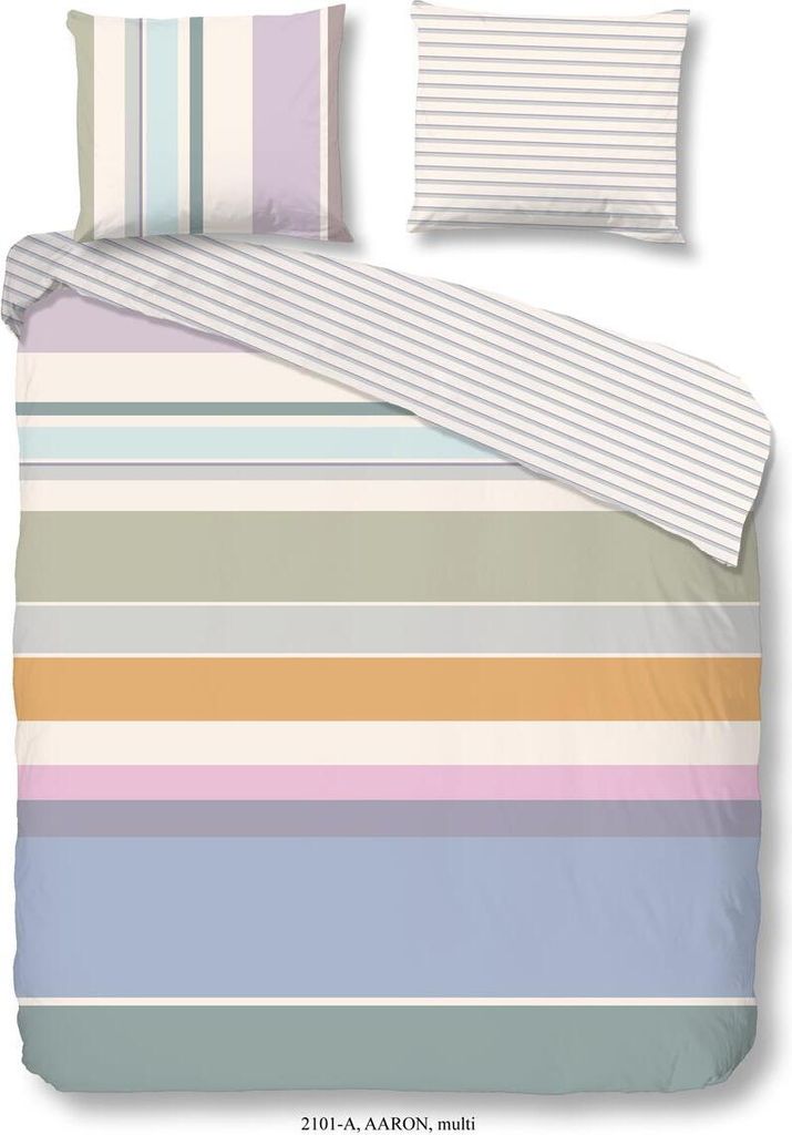 Good Morning Baumwolle Wende Bettwäsche Aaron Beige 135x200 cm + 80x80 cm Beige