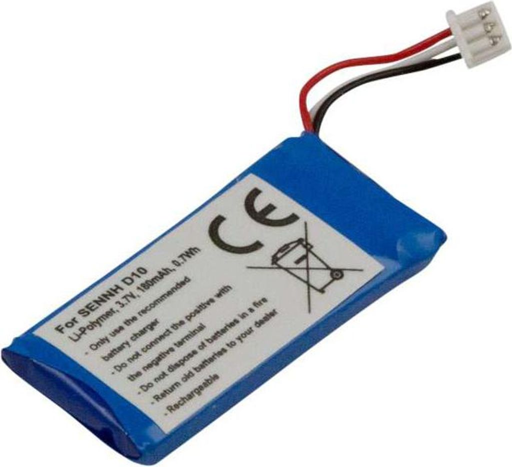 Avizar, Sennheiser D10-kompatibler Headset-Akku 3,7 V 180 mAh, Blau