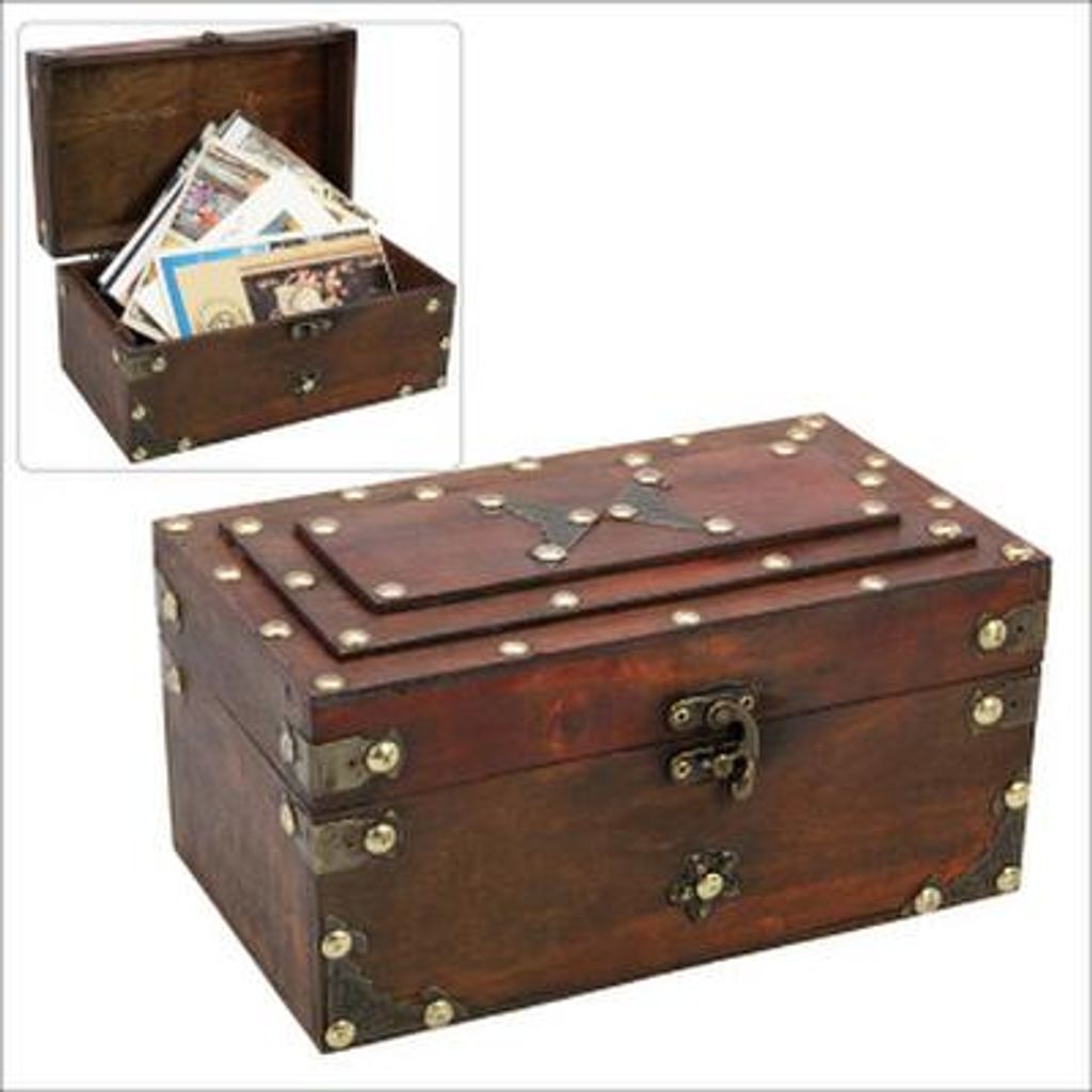 Schatzkiste Holz, Bristol, groß