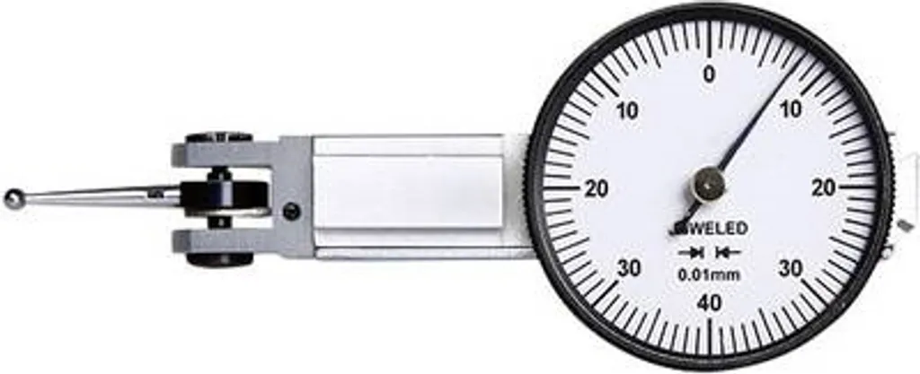 Basetech 1599704 Jauge à levier de détection 0.8 mm Précision 0.01 mm