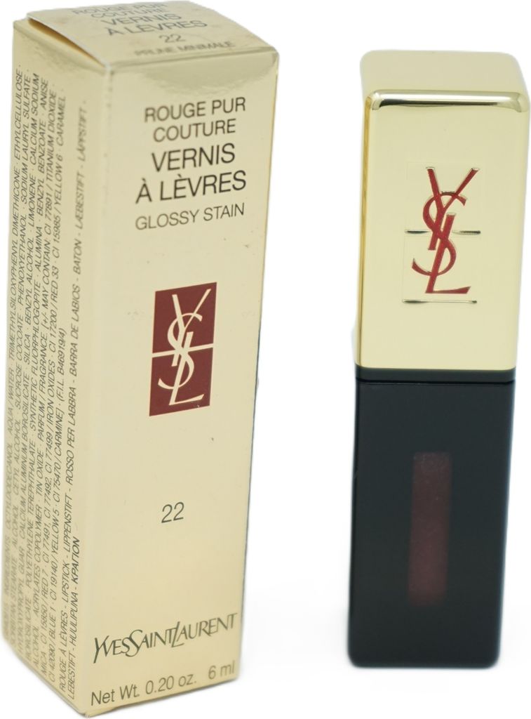 Yves Saint Laurent Rouge pur Couture Vernis á Levres Lippenstift 22 Prune Minimale