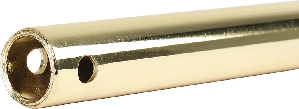 Tige de descente en laiton poli pour ventilateur de plafond - Ø 2,1cm