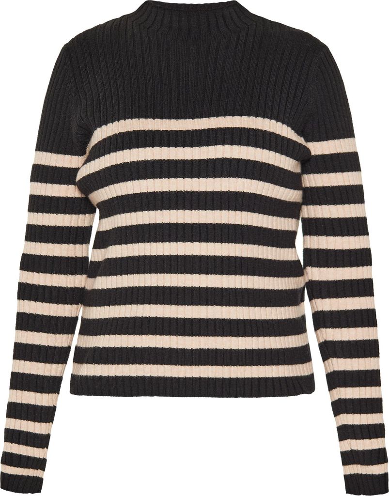 Kawai Damen Sweater - schwarz-beige, XL/XXL