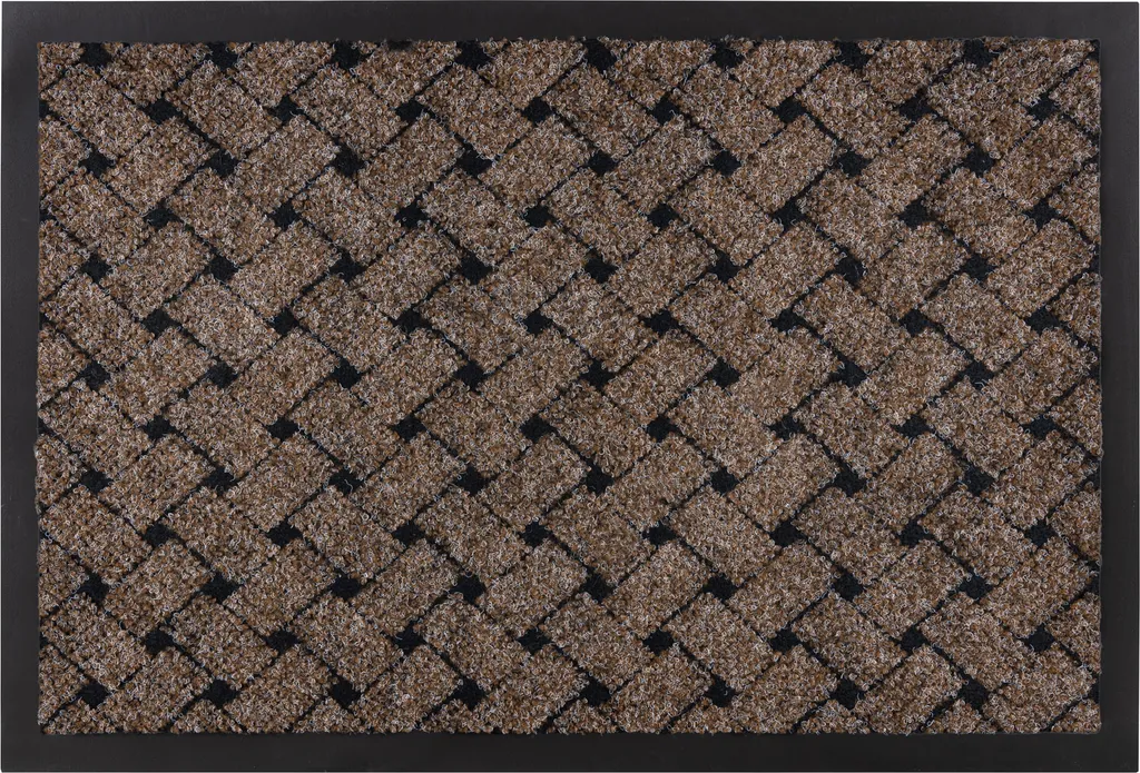 Paillasson extérieur et intérieur marron 50x80 cm tapis de porte VECTRA