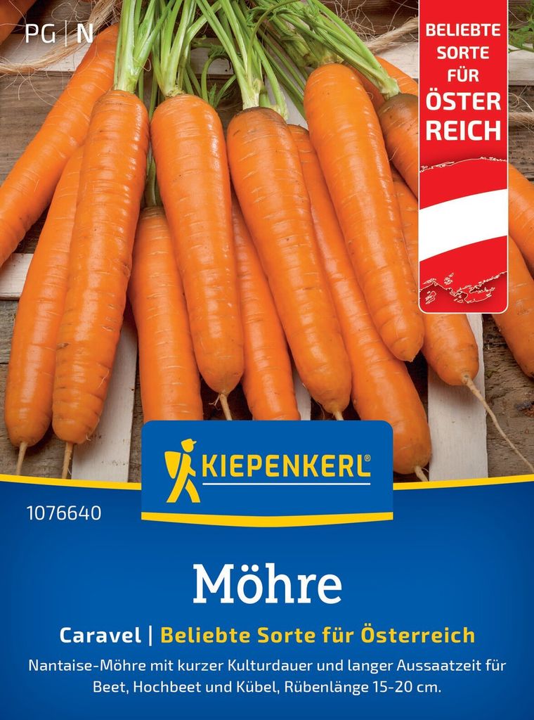 Möhre Caravel, F1 (Regional AT) | Möhrensamen von Kiepenkerl