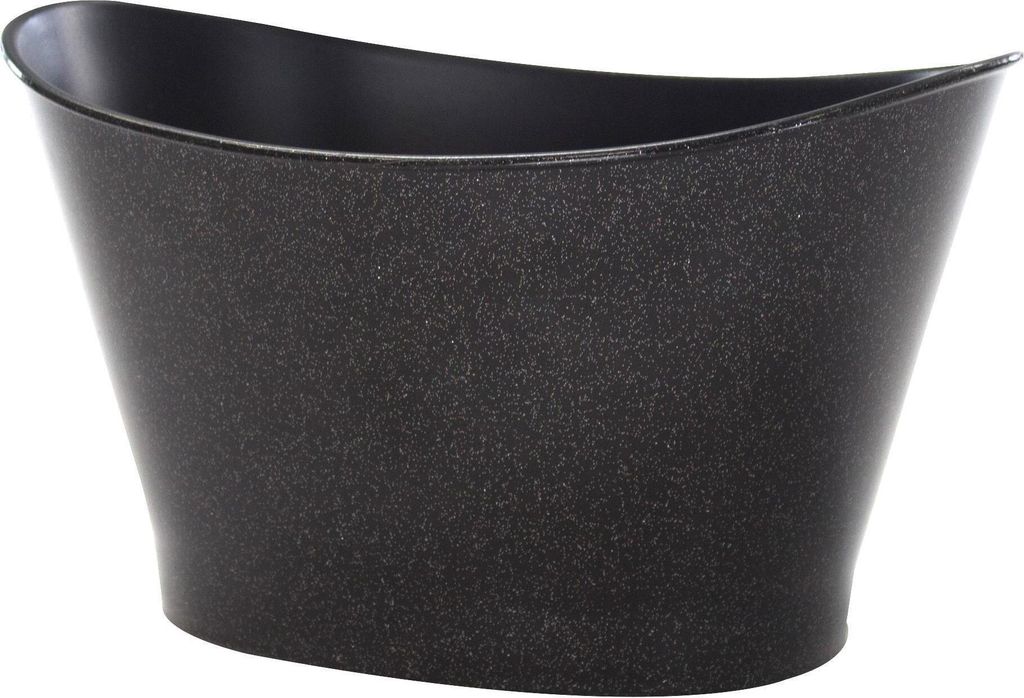 Pflanz-Gefäß Schale M - 31,5 cm schwarz glitter Produktbild 