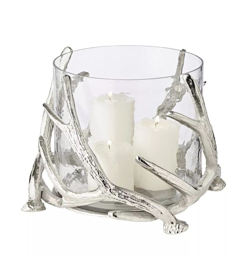 Edzard - Windlicht Kingston, Geweih-Design, H: 20 cm Produktbild 3