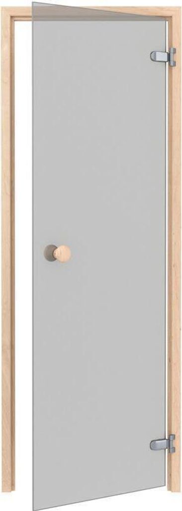 Saunatür Classic - Erle / Glas Grau / 70 x 190 Produktbild 