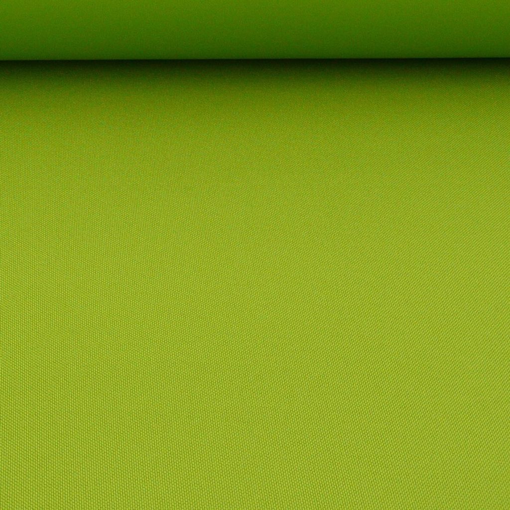 Stoff Meterware Polyester PVC Coating wasserabweisend apfelgrün 1,5m