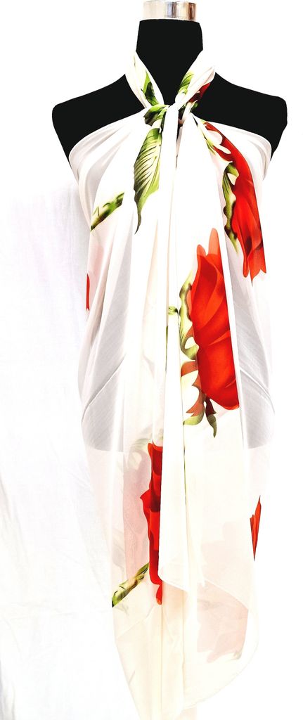 XXL Multifunktions Pareo Schal Wickelrock Strandtuch Wickeltuch Sarong Bademode Trägerkleid P14