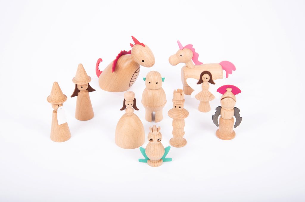 Tickit Wooden Enchanted Figures, 3 rok / roky, Viacfarebný, Obrázok produktu 