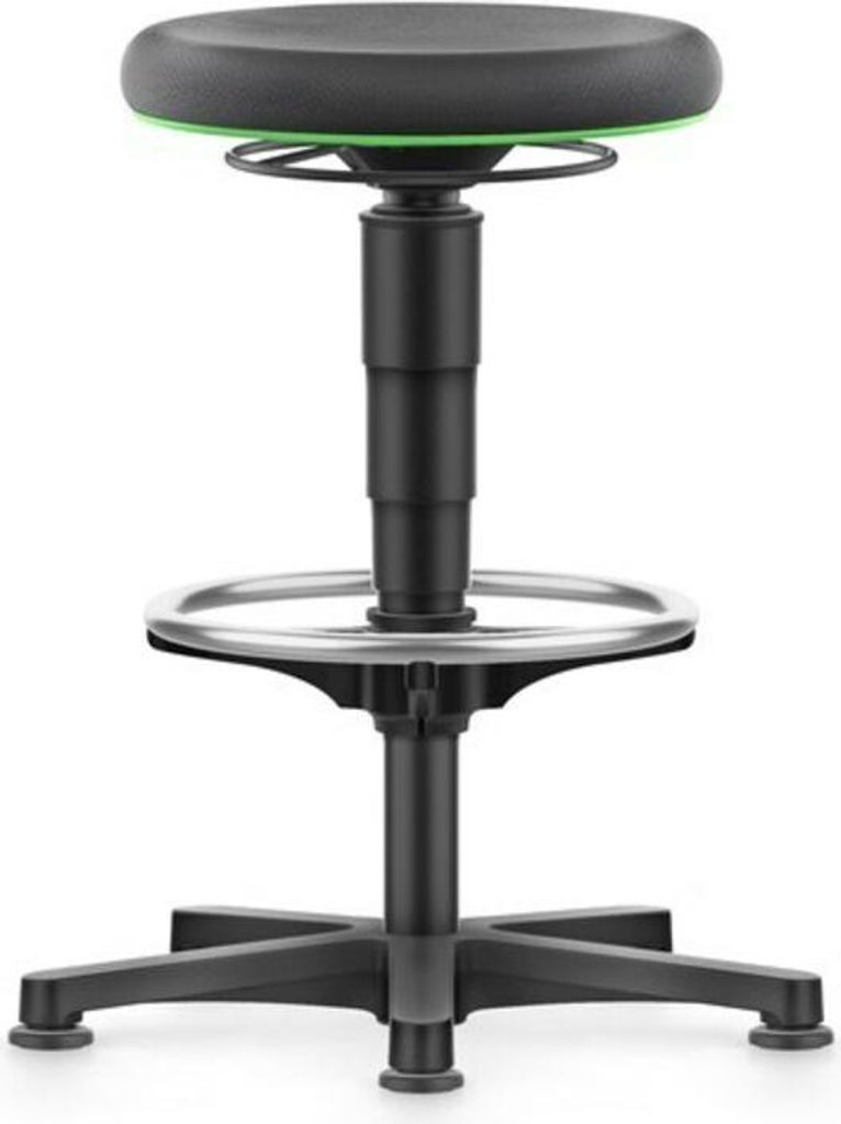 bimos Drehhocker Supertect Sitzhöhe 530 - 750 mm mit Gleiter und Fußring