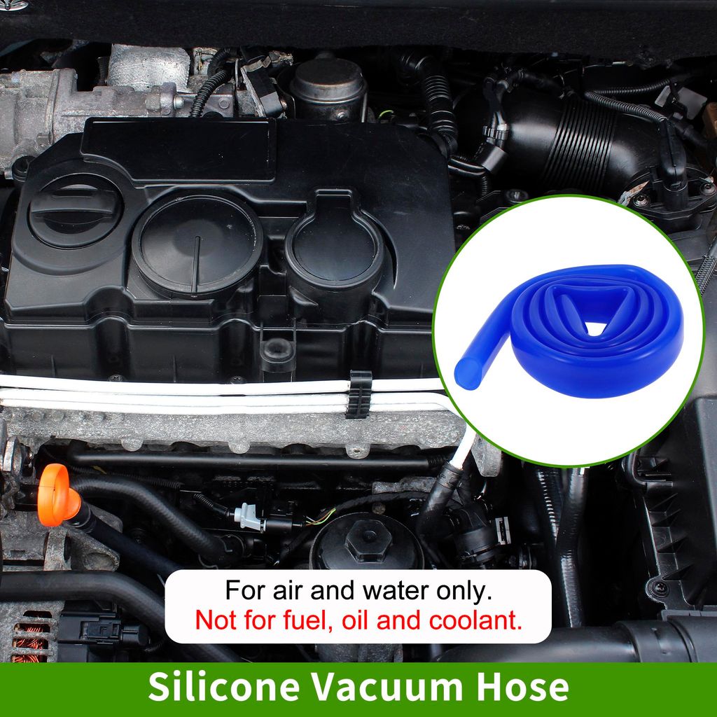 4Ft 11/16" 18mm ID 2mm Dicke Silikon-Vakuumschlauch Hochtemperatur-Automobil-Vakuumschlauch 1 Stück 130PSI Maximaldruck