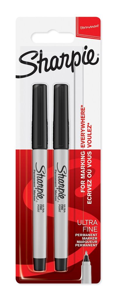 Sharpie Marker Ultra Fine    Extra Fein schwarz, 2er Obrázek produktu 