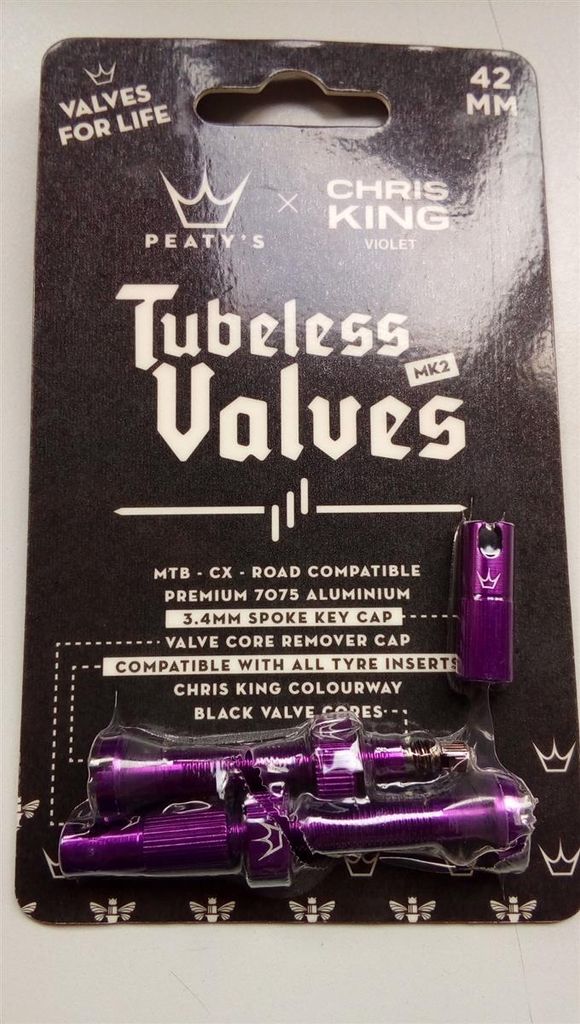 Peaty's Chris King MK2 Tubless-Ventile – 42 mm