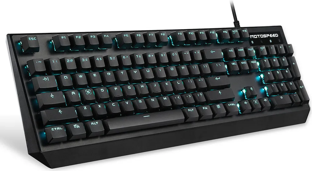 Clavier mécanique gamer filaire Motospeed CK95 avec rétroéclairage bleu LED