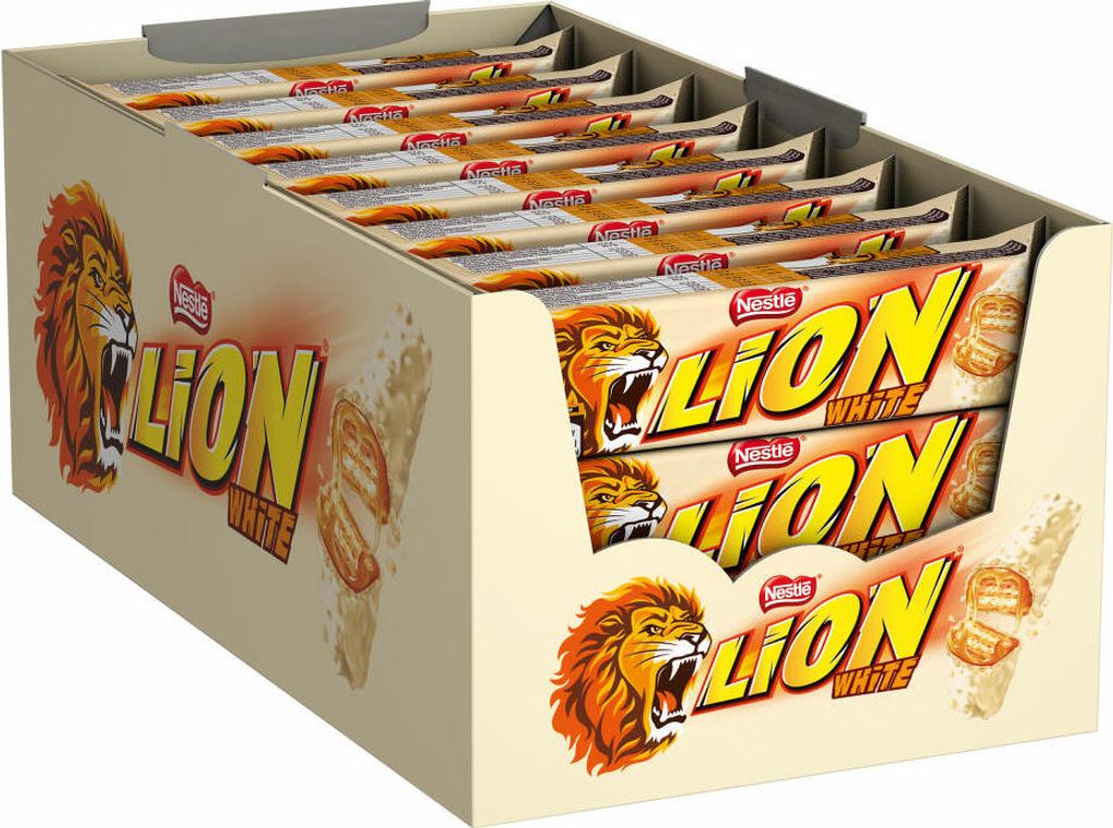 Nestle Lion White, barre, chocolat, 24 barres Image du produit 
