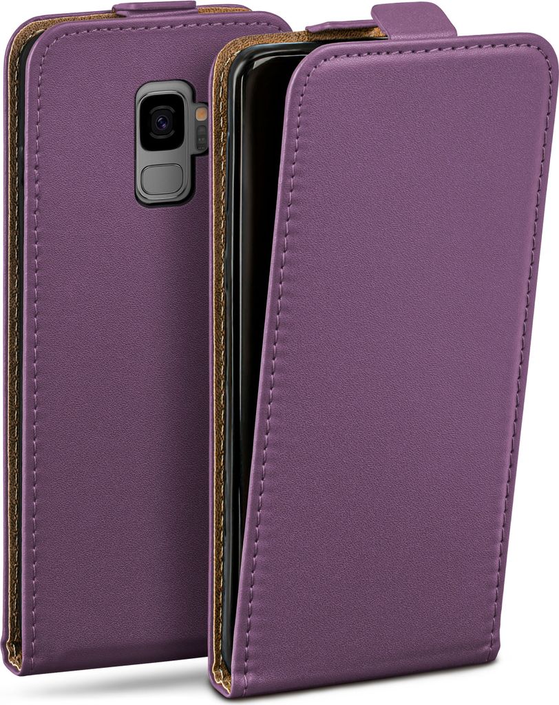 moex Flip Case kompatibel mit Samsung Galaxy S9 - Hülle mit 360 Grad Schutz, Lila