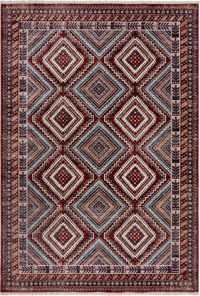 Tapis Cooper Babylon rouge 80x150 cm - Solution déco sol antidérapant