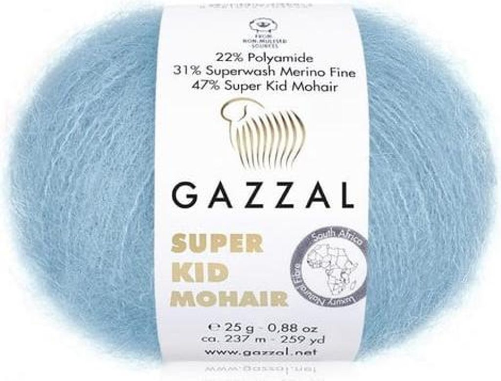 Gazzal Super Kid Mohair 64420 Mohairgarn 25 g 237 m Produktbild 
