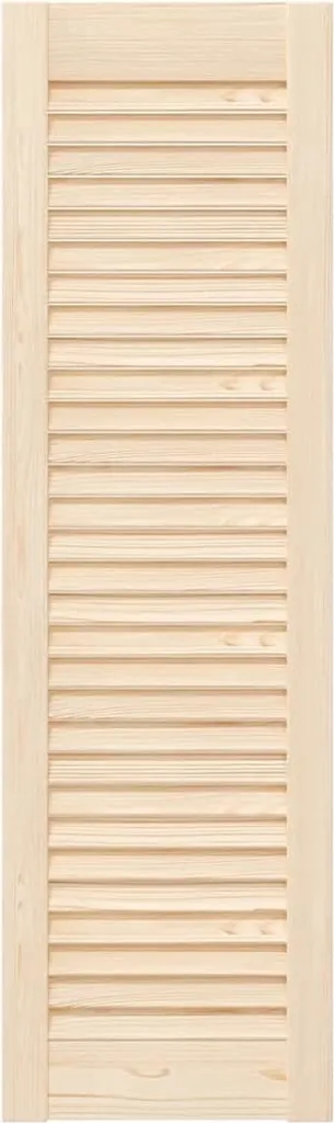 Set 2 Ante a Lamelle 99x29,5cm in Pino Massiccio per Armadi vidaXL - 5