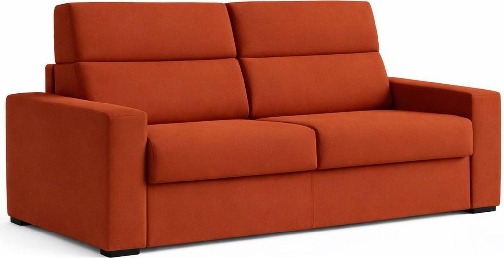Sonico - Schlafsofa für 2, 200x95 cm, Orange, abziehbar, Italy