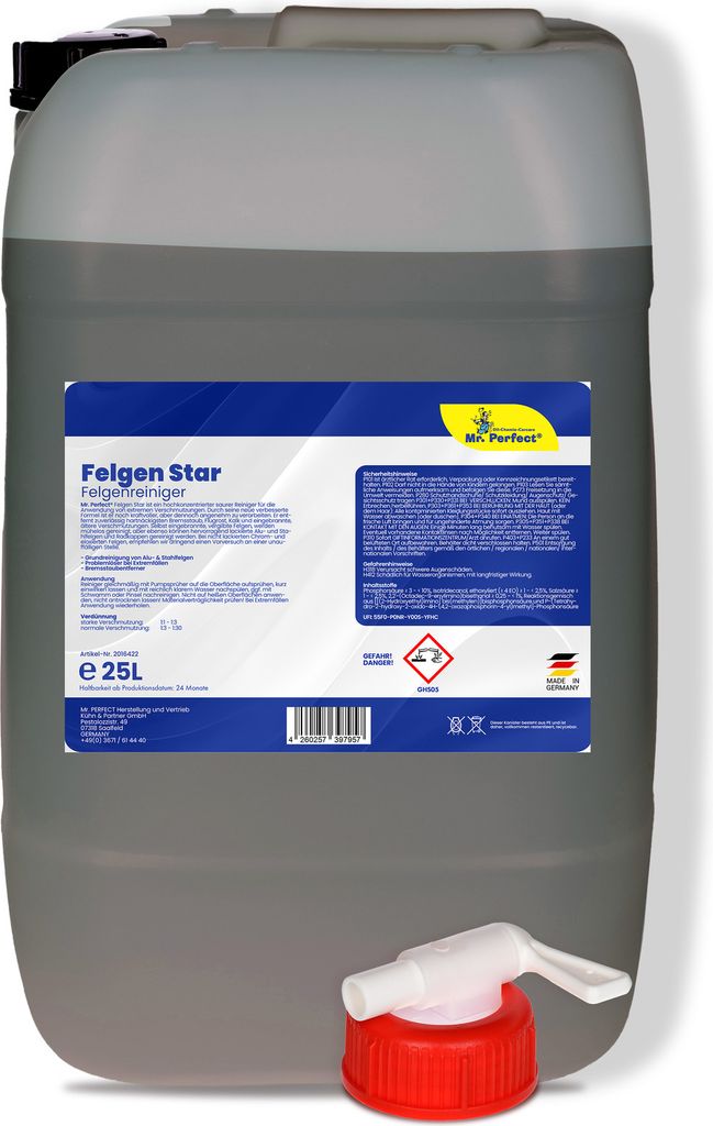 Mr. Perfect Felgen Star Felgenreiniger 25L - Reiniger für Alu & Stahl