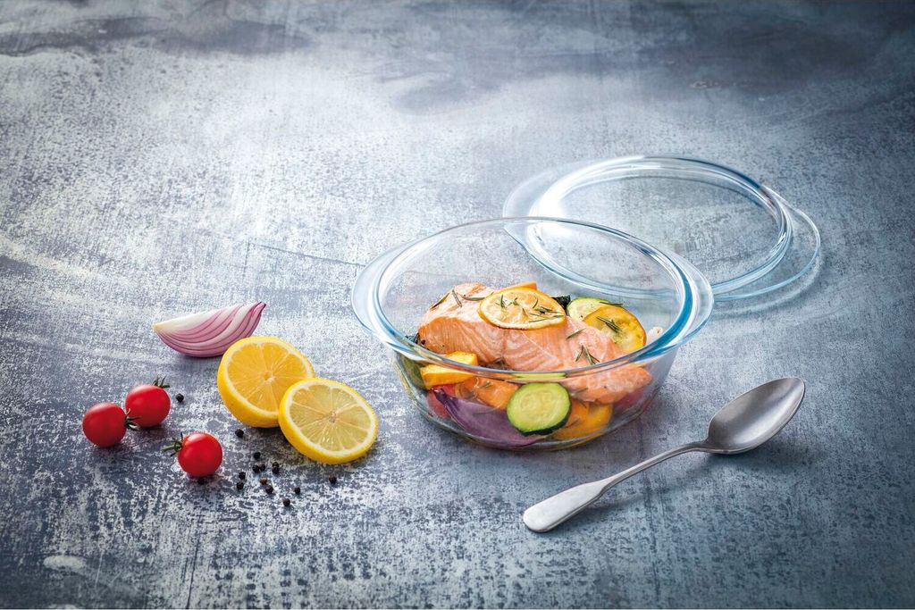 PYREX Kasserolle rund, mit Deckel, Inhalt: 2,30 + 0,70 Produktbild 3