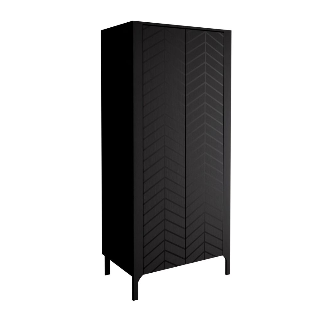 LUMI Zweitüriger Kleiderschrank 90 cm
