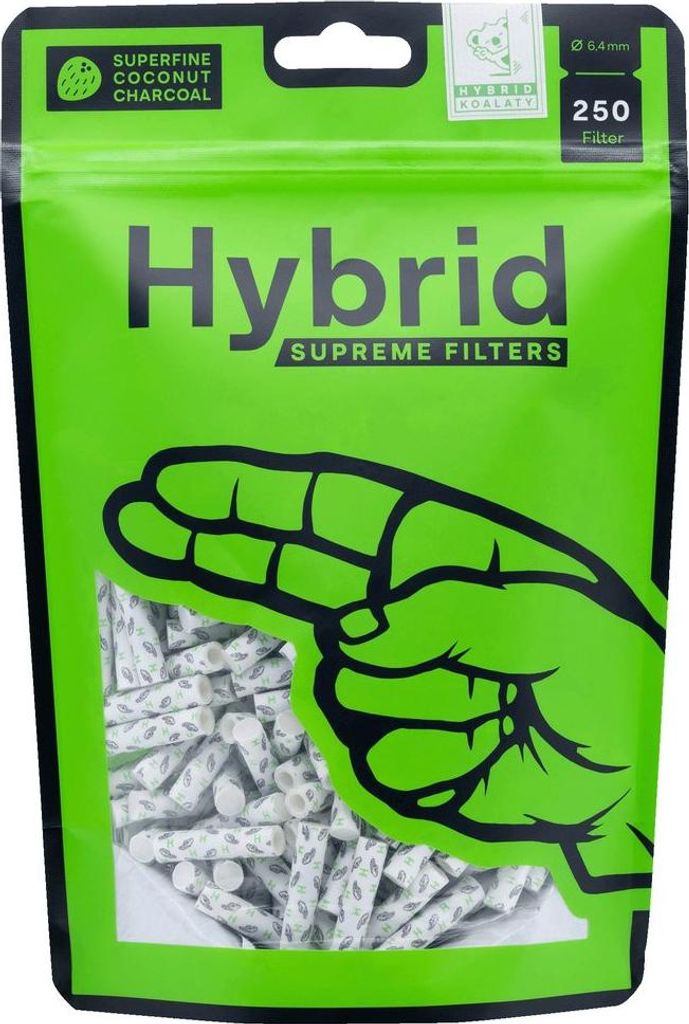 Hybride filter, Supreme kwaliteit, 6,4 mm, 250 stuks Productafbeelding 